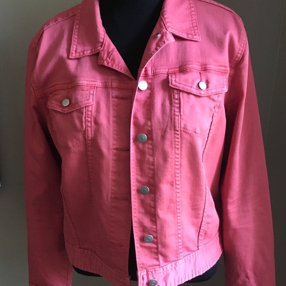 Gap Stretch Jean Jacket XL, soft red color